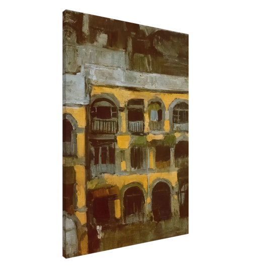 Pablo Picasso - A blue house Canvas - 20x30 cm / 8x12 inches-canvas