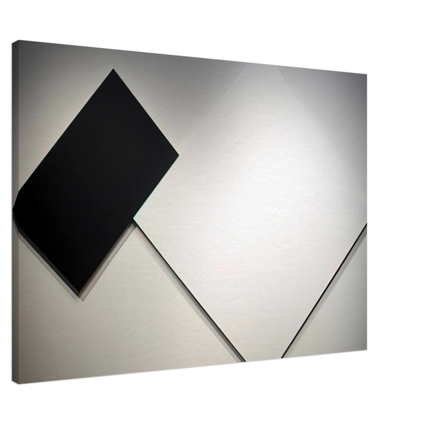 Ellsworth Kelly - White Black Canvas - 20x30 cm / 8x12 inches-canvas