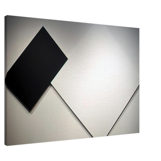 Ellsworth Kelly - White Black Canvas - 20x30 cm / 8x12 inches-canvas