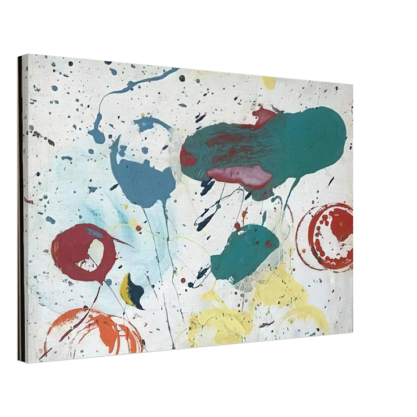 Taro Yamamoto - UNTITLED 1961 Canvas - 70x100 cm / 28x40 inches-canvas