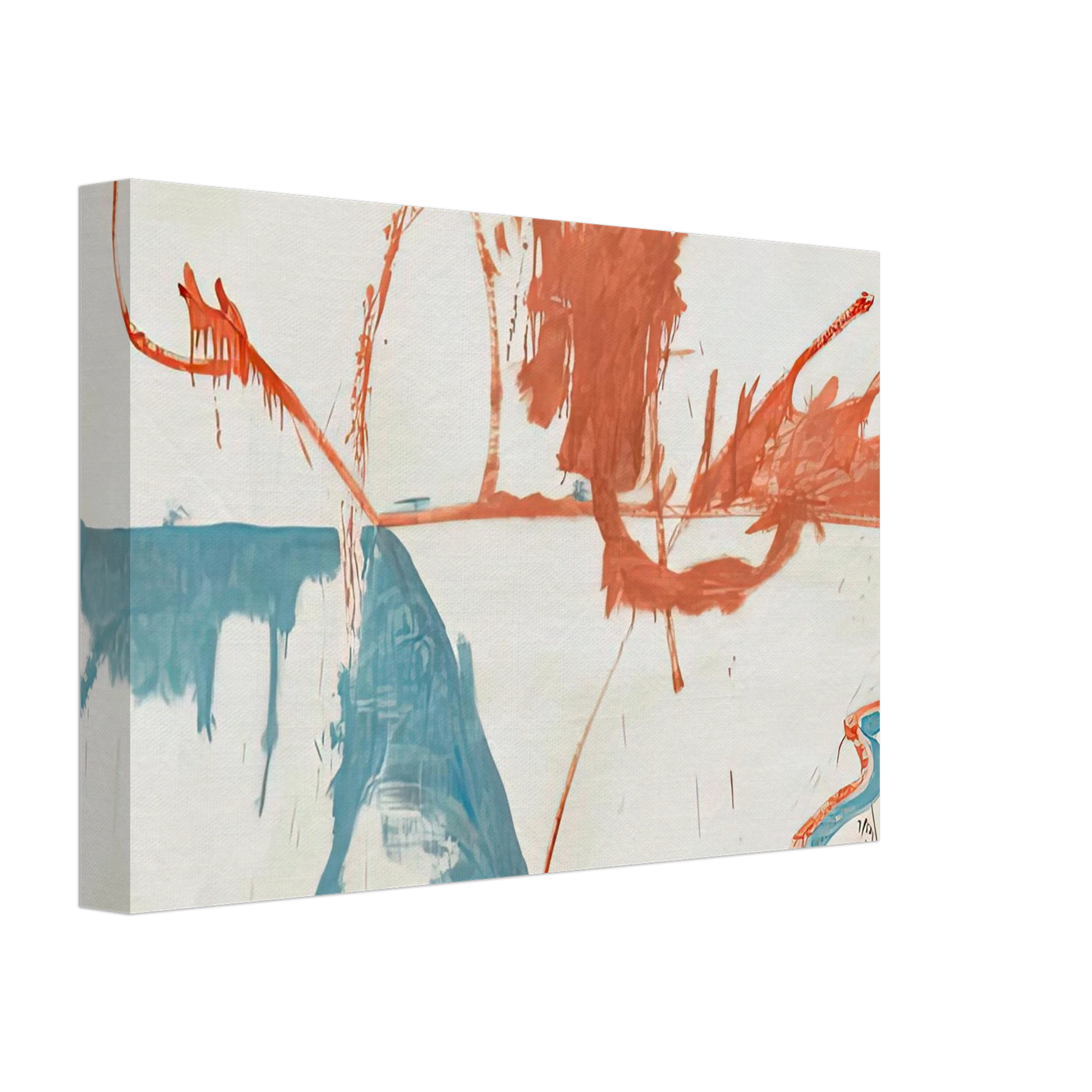 Helen Frankenthaler - French Horizon, 1958- Canvas - 70x100 cm / 28x40 inches-canvas