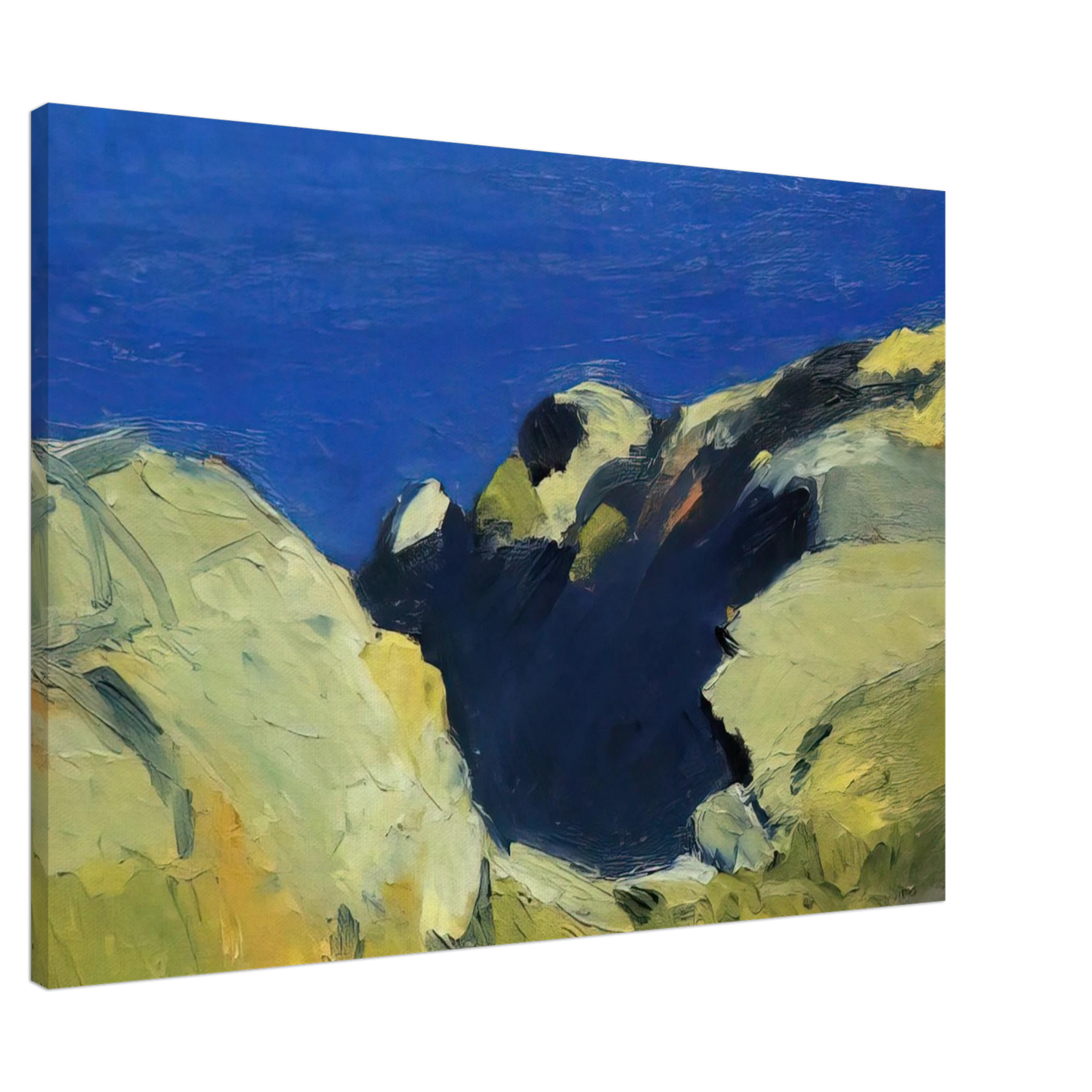 Edward Hopper - Rocks Canvas - 20x30 cm / 8x12 inches-canvas
