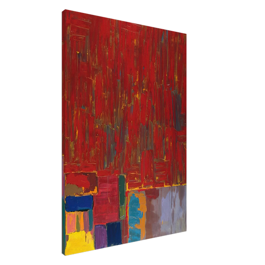 John Hoyland - Saracen - 1977 Canvas - 20x30 cm / 8x12 inches-canvas