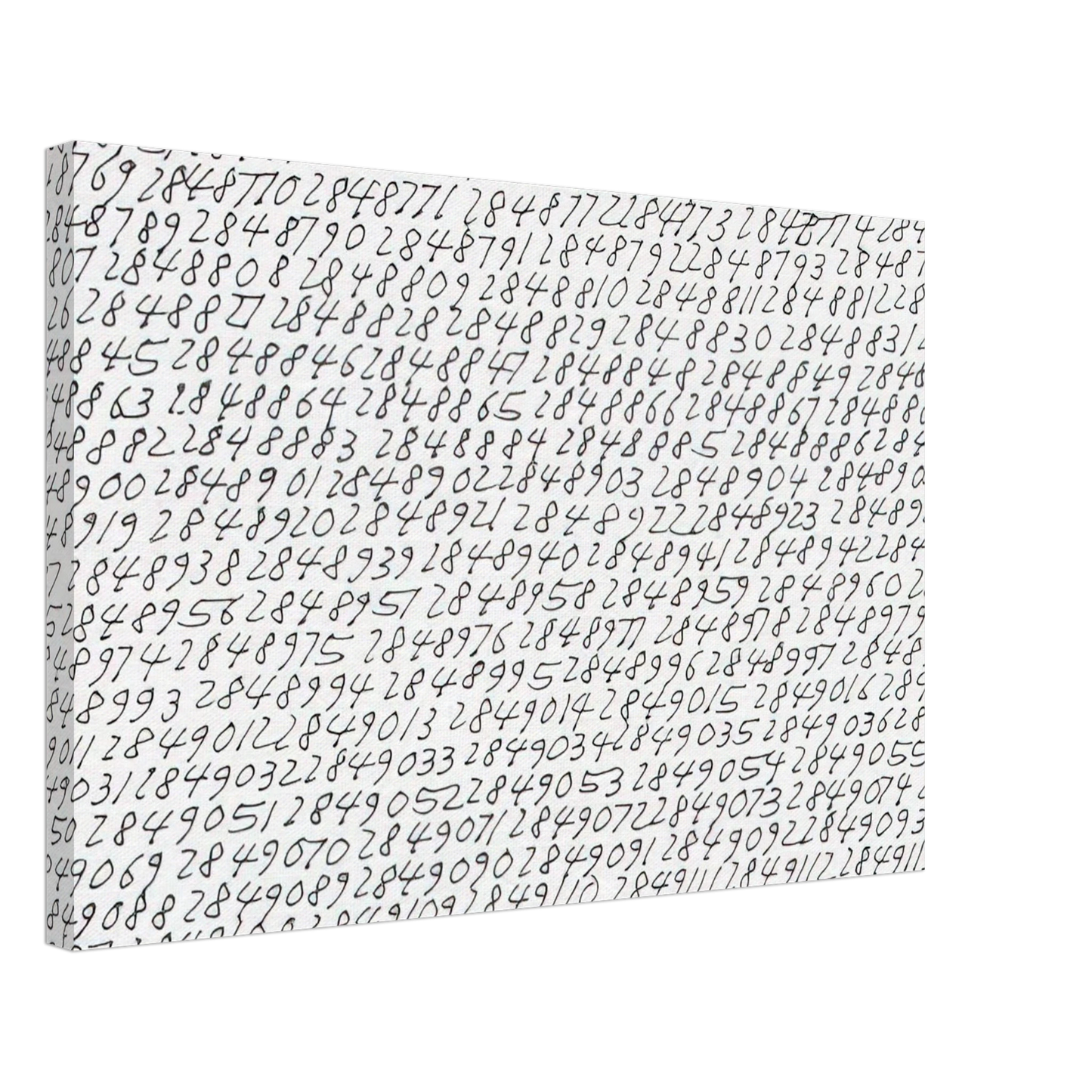 Roman Opalka - 19651 - âˆž, Detail - Conceptual Art Canvas - 70x100 cm / 28x40 inches-canvas