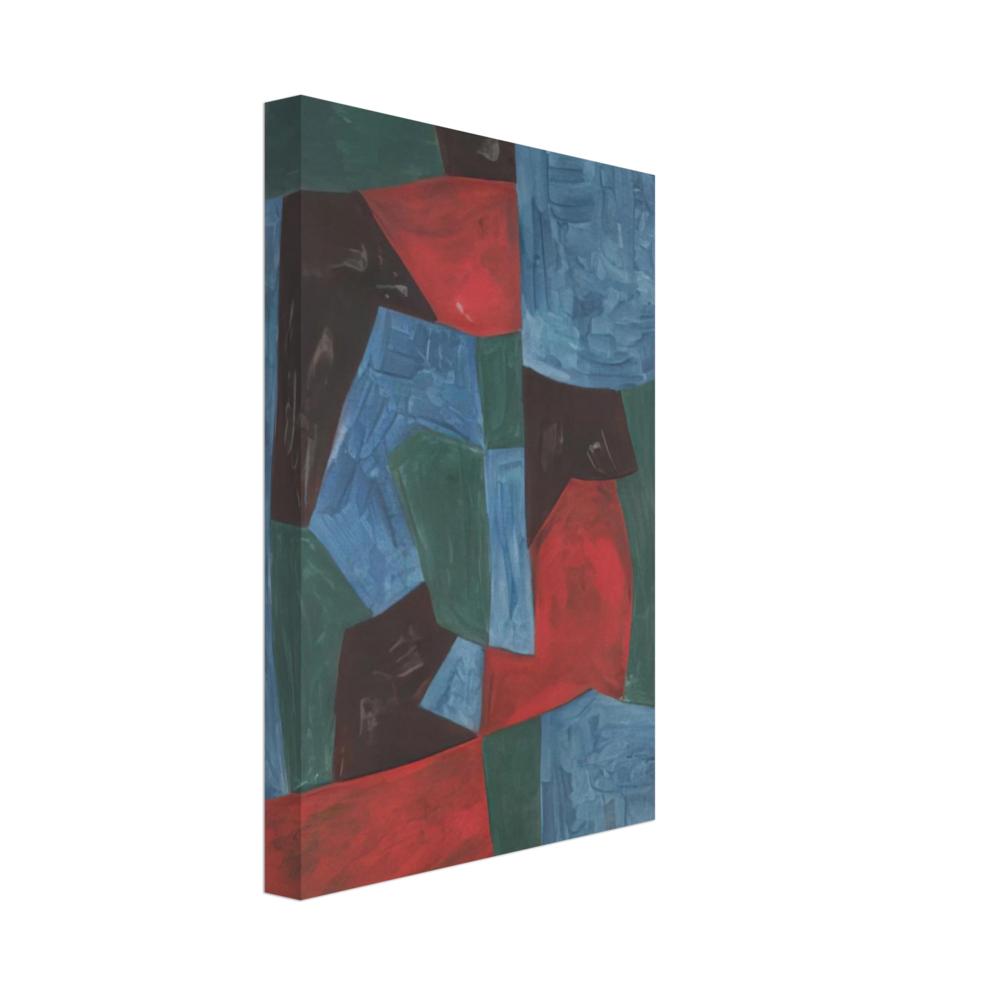 Serge Poliakoff - Composition abstraite - 1958 Canvas - 40x60 cm / 16x24 inches-canvas