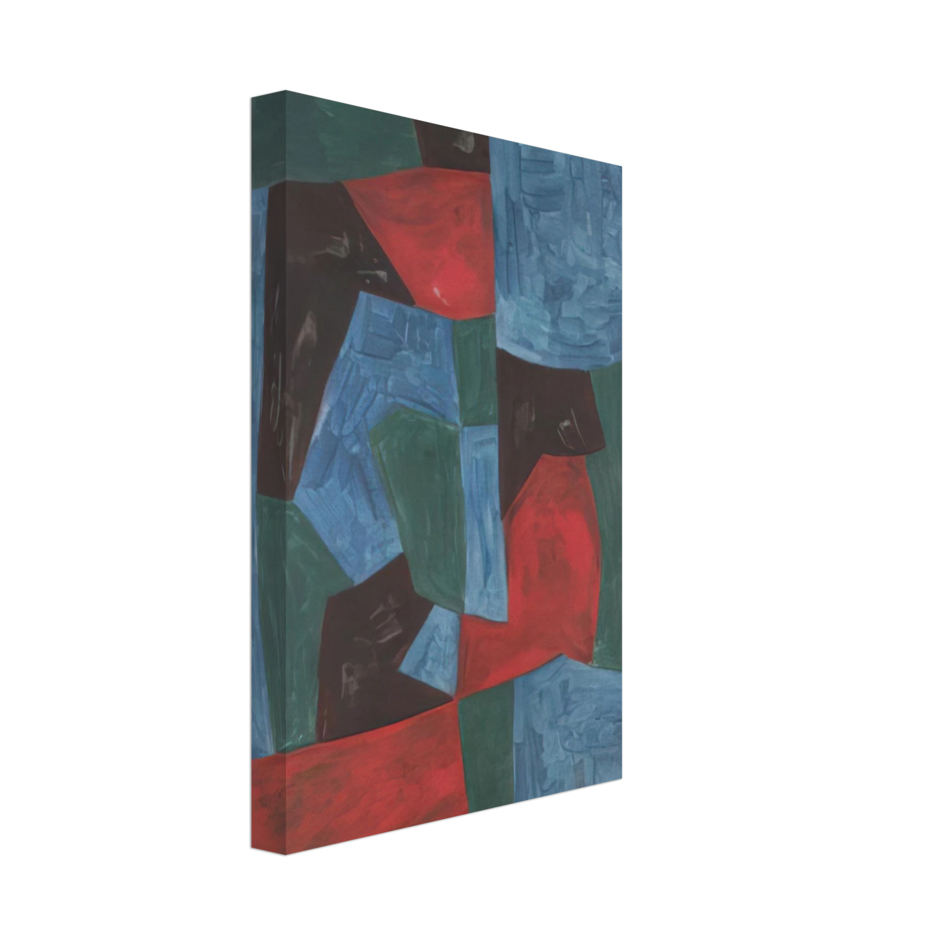 Serge Poliakoff - Composition abstraite - 1958 Canvas - 40x60 cm / 16x24 inches-canvas