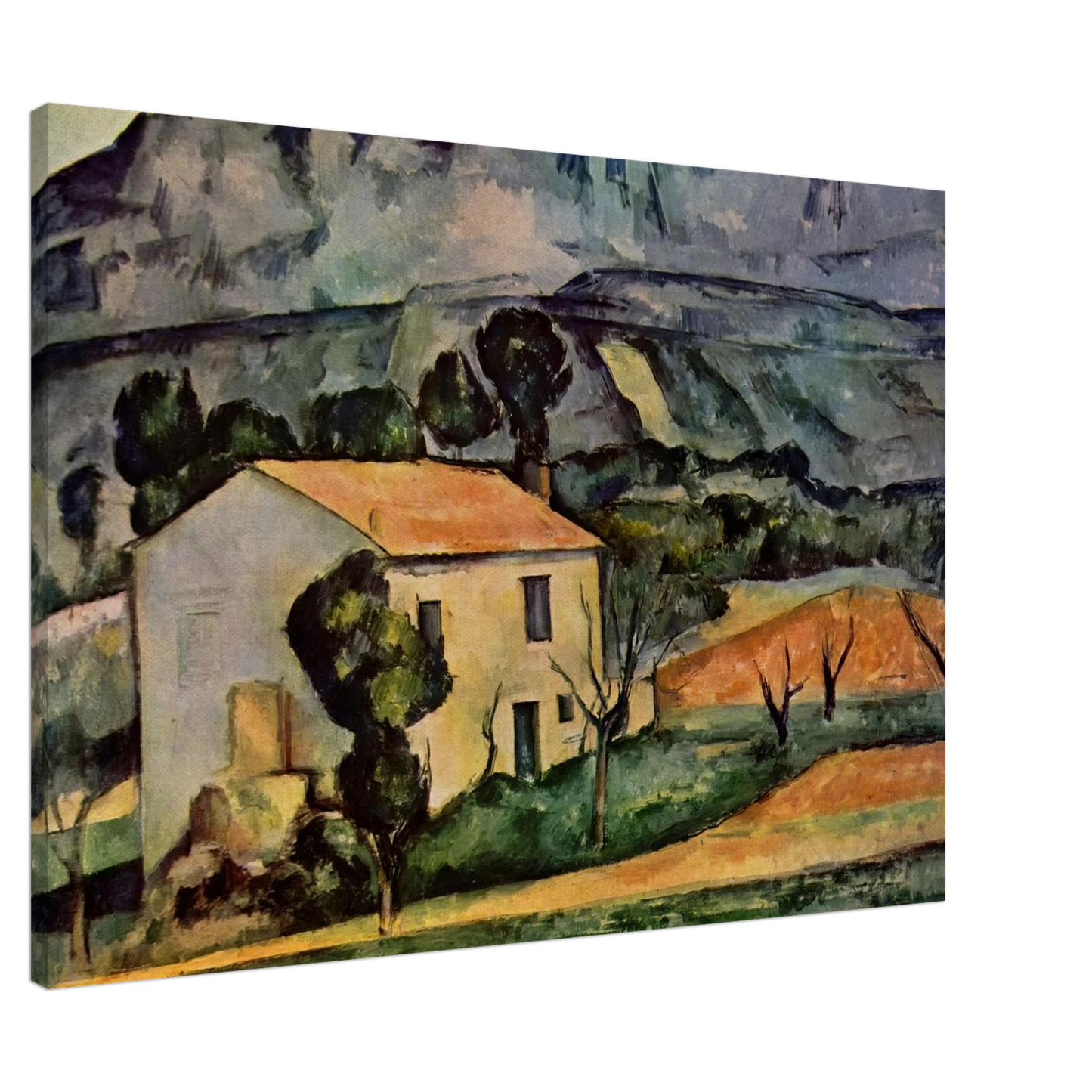 Paul Cezanne - Houses in Provence, near Gardanne Canvas - 20x30 cm / 8x12 inches-canvas