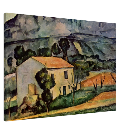 Paul Cezanne - Houses in Provence, near Gardanne Canvas - 20x30 cm / 8x12 inches-canvas