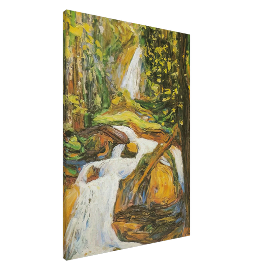 Wassily Kandinsky - KOCHEL WATERFALL I Canvas - 20x30 cm / 8x12 inches-canvas