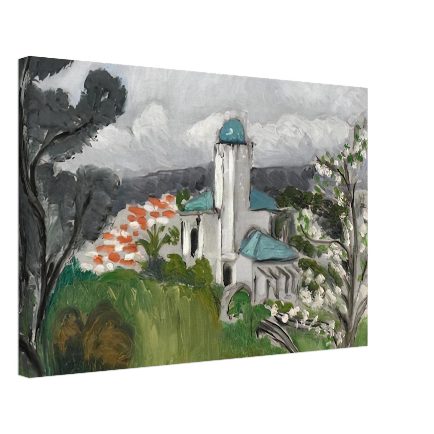 Henri Matisse - LA VILLA BLEUE 1918 Canvas - 70x100 cm / 28x40 inches-canvas