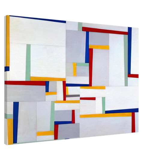 Fritz Glarner - Relational Painting #9 - 1946 Canvas - 20x30 cm / 8x12 inches-canvas