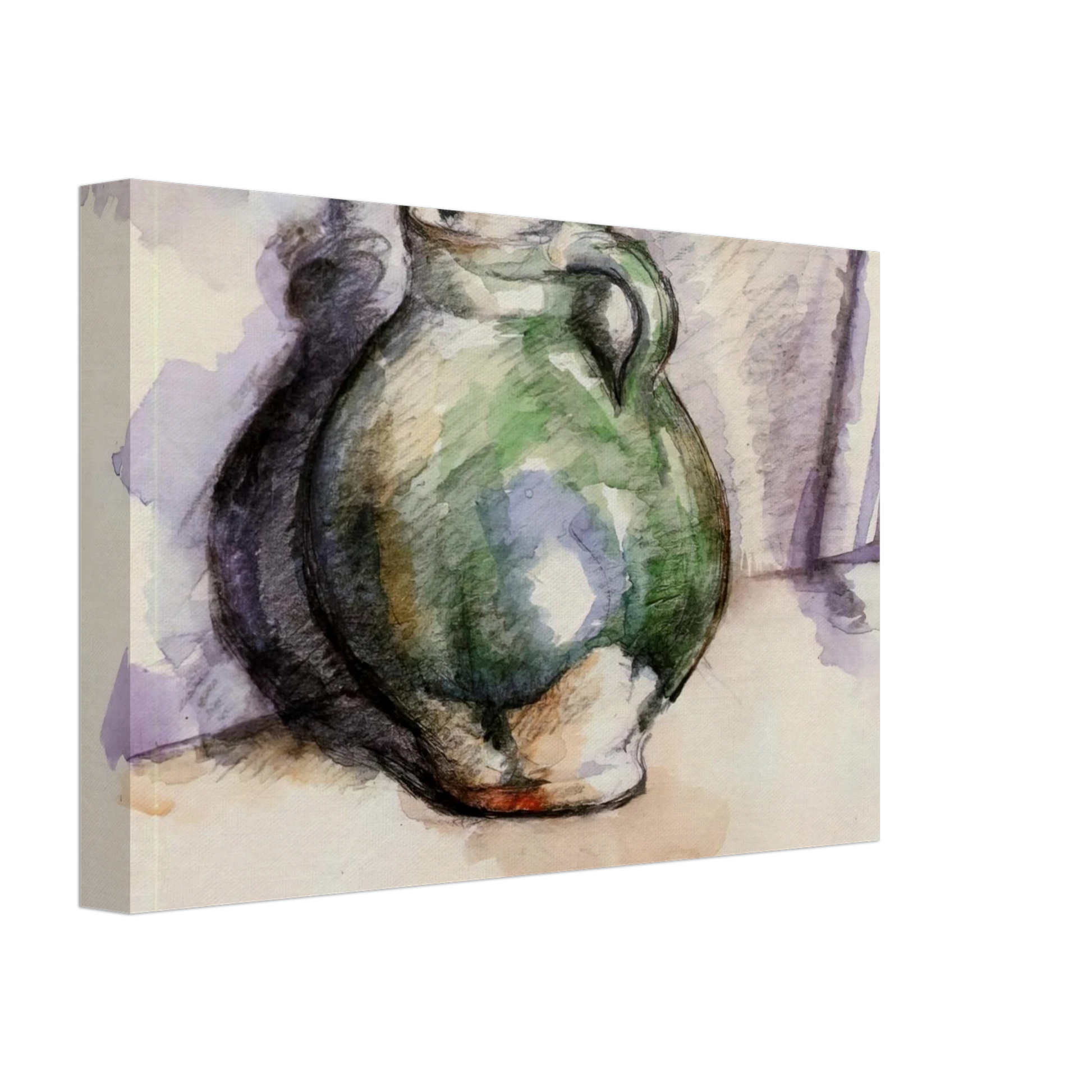 Paul Cezanne - The Green Pitcher Canvas - 70x100 cm / 28x40 inches-canvas
