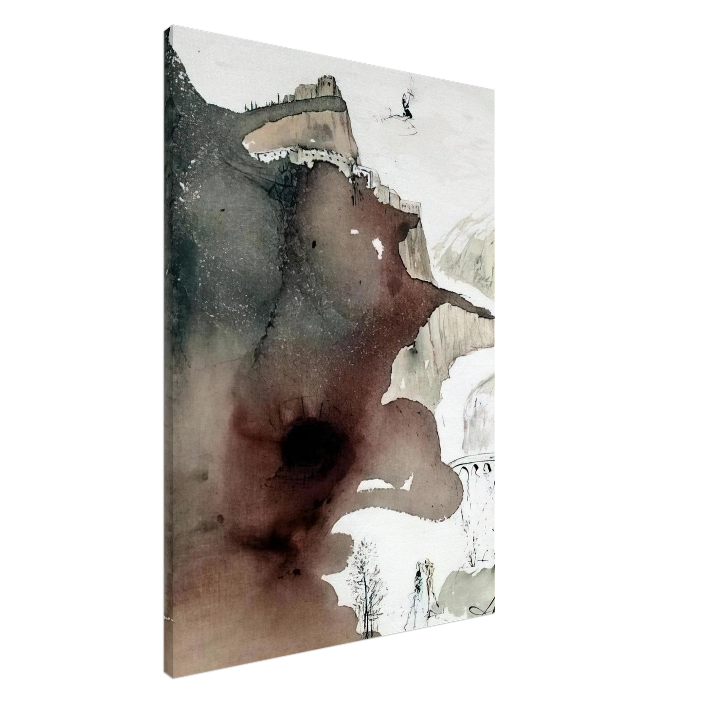 Salvador Dali - ET BAPTIZATUS EST A IOANNE IN IORDANE LUKE 3 3 Canvas - 20x30 cm / 8x12 inches-canvas