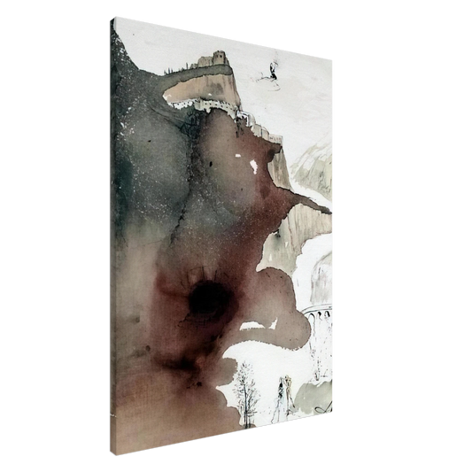 Salvador Dali - ET BAPTIZATUS EST A IOANNE IN IORDANE LUKE 3 3 Canvas - 20x30 cm / 8x12 inches-canvas