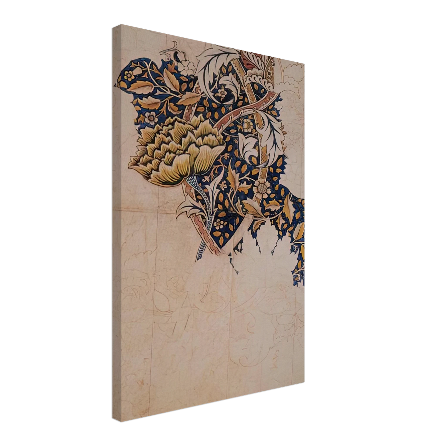 William Morris - DESIGN FOR WINDRUSH PRINTED TEXTILE 1883 Canvas - 70x100 cm / 28x40 inches-canvas