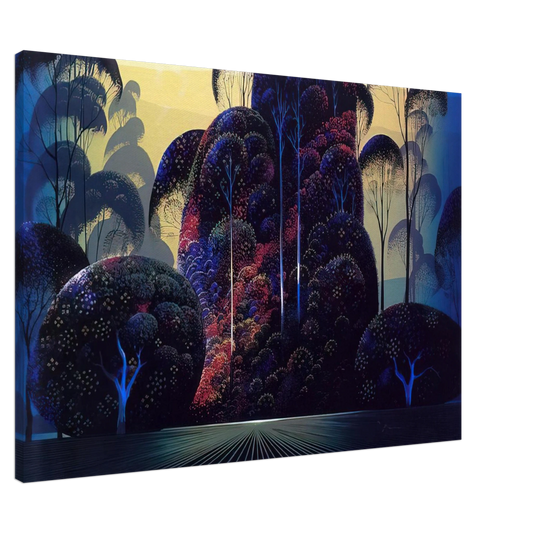 Eyvind Earle - Mendocino Canvas - 20x30 cm / 8x12 inches-canvas