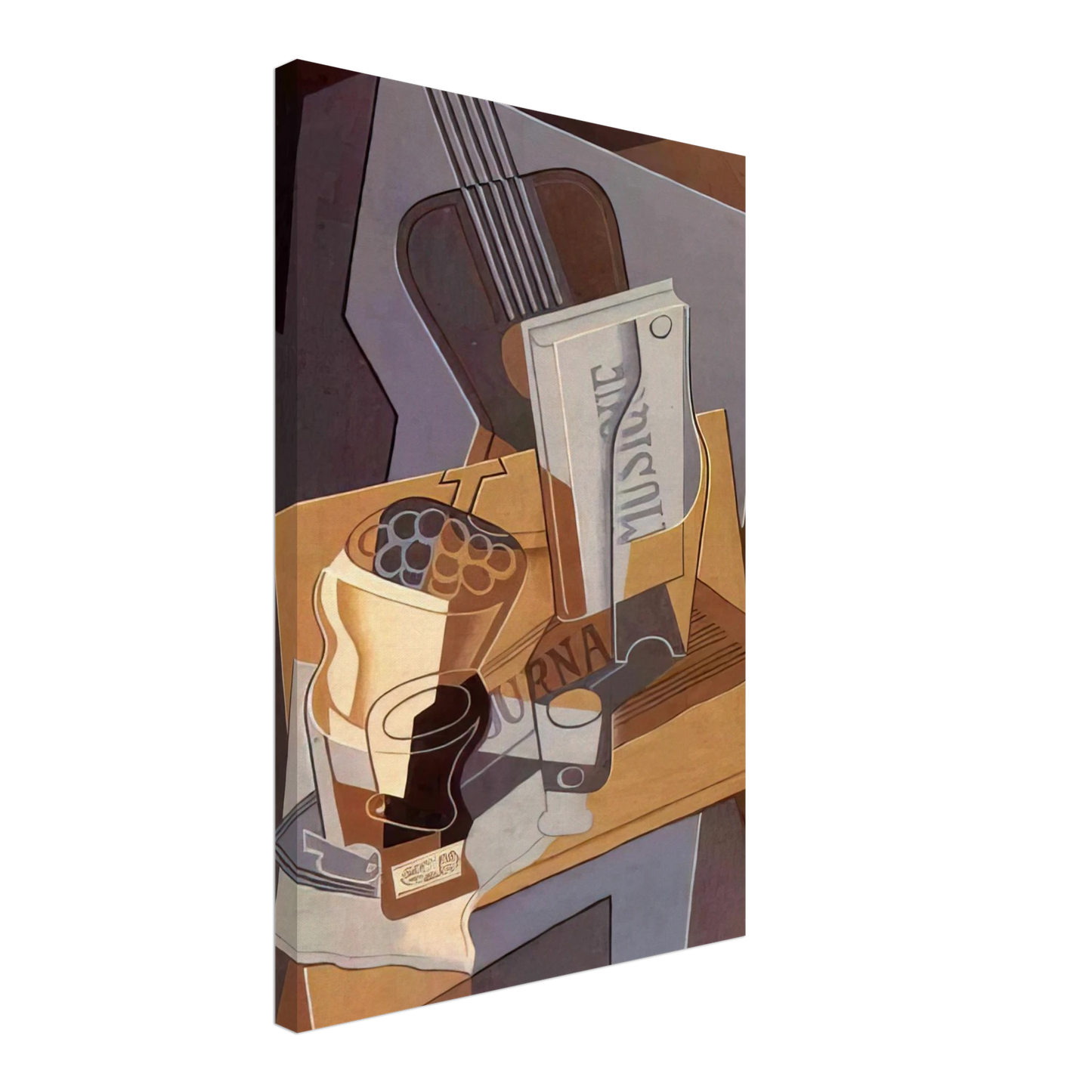 Juan Gris - THE BOOK OF MUSIC 1922 Canvas - 40x60 cm / 16x24 inches-canvas