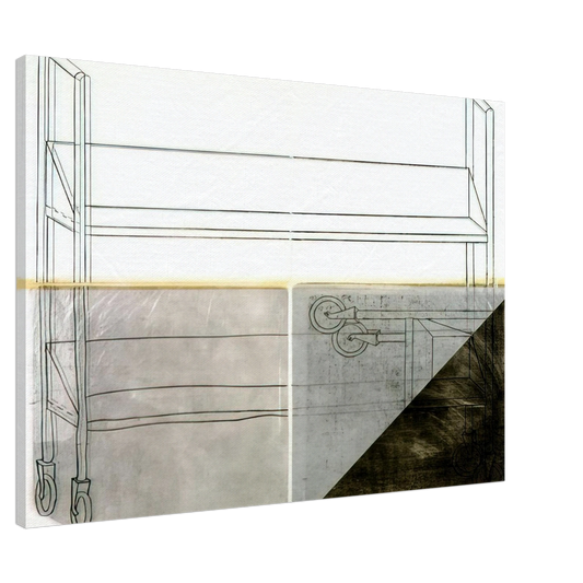 Dieter Roth - Large Trolley - 1972 Canvas - 20x30 cm / 8x12 inches-canvas