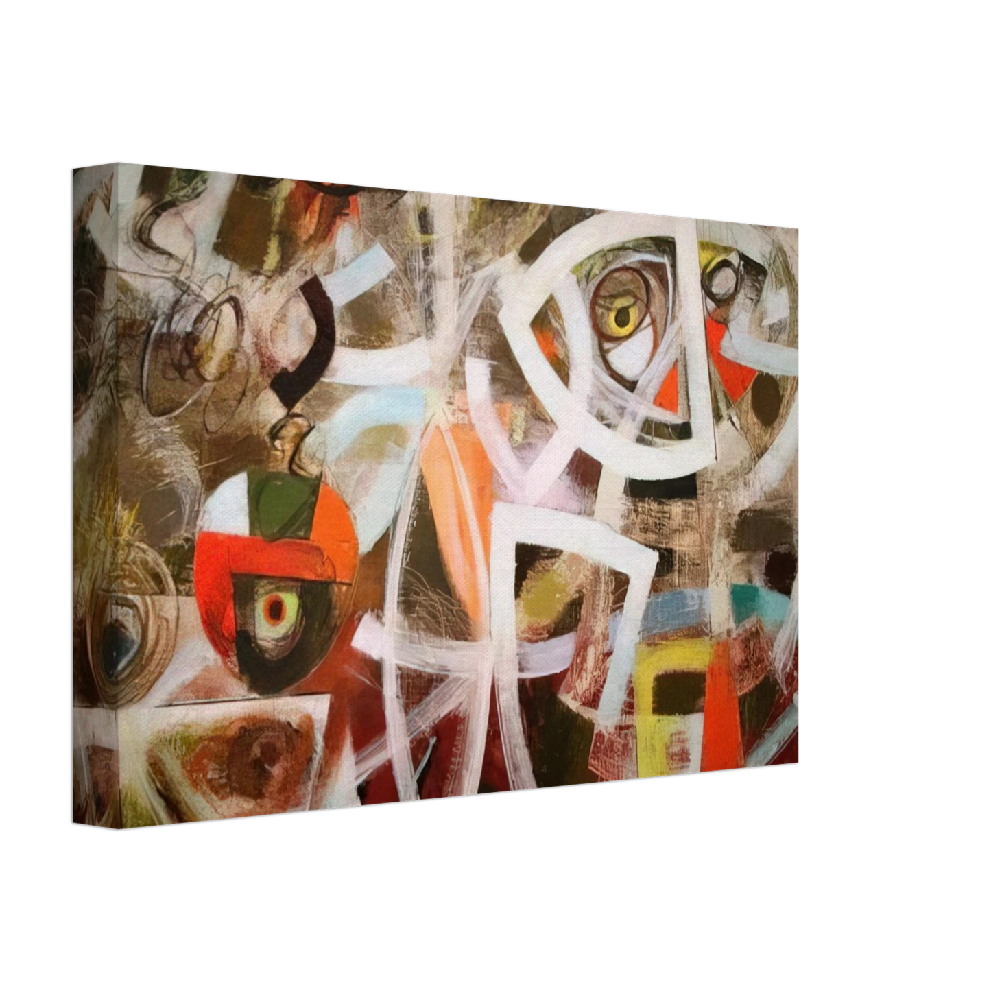 Bradley Walker Tomlin - Maneuver for Position - 1947 Canvas - 40x60 cm / 16x24 inches-canvas