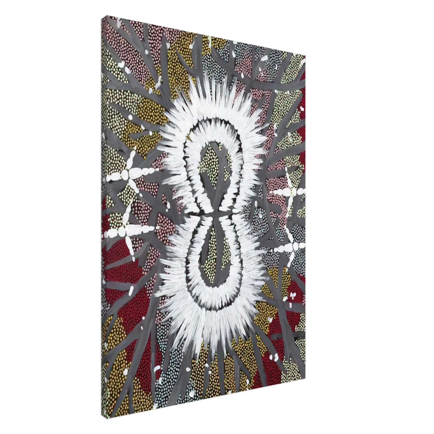 Clifford Possum Tjapaltjarri - Eagle Dreaming - 1997 Canvas - 20x30 cm / 8x12 inches-canvas