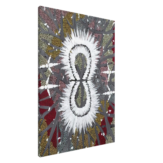 Clifford Possum Tjapaltjarri - Eagle Dreaming - 1997 Canvas - 20x30 cm / 8x12 inches-canvas