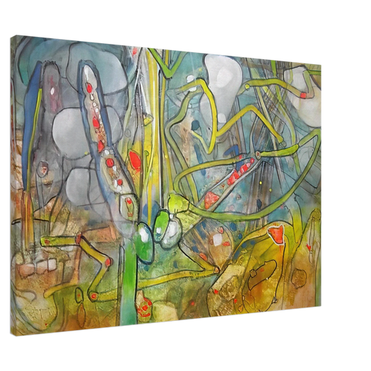 Roberto Matta - ATLAS DE MEDICATION Canvas - 20x30 cm / 8x12 inches-canvas