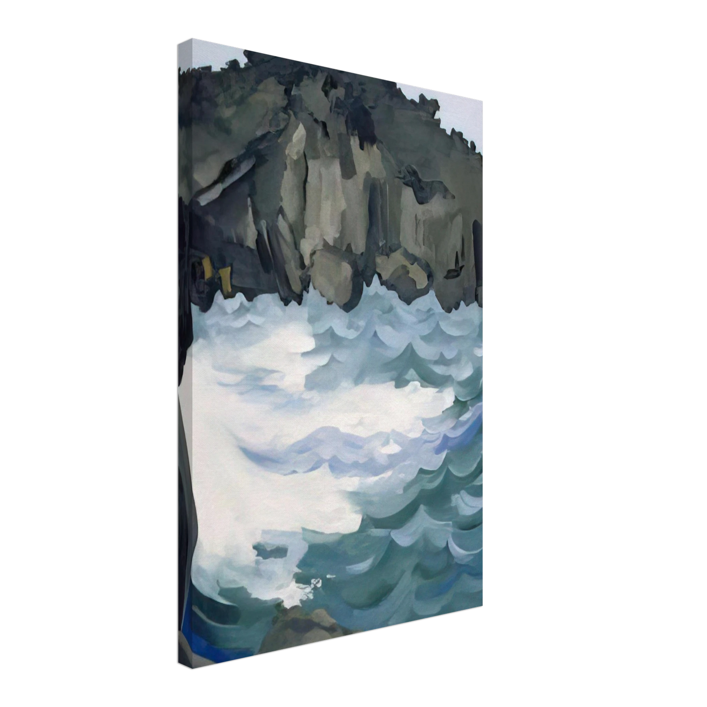 Georgia O'Keeffe - Black Lava Bridge, Hana Coast-No. I Canvas - 70x100 cm / 28x40 inches-canvas