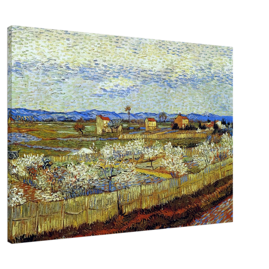 Vincent van Gogh - Peach Trees in Blossom Canvas - 20x30 cm / 8x12 inches-canvas