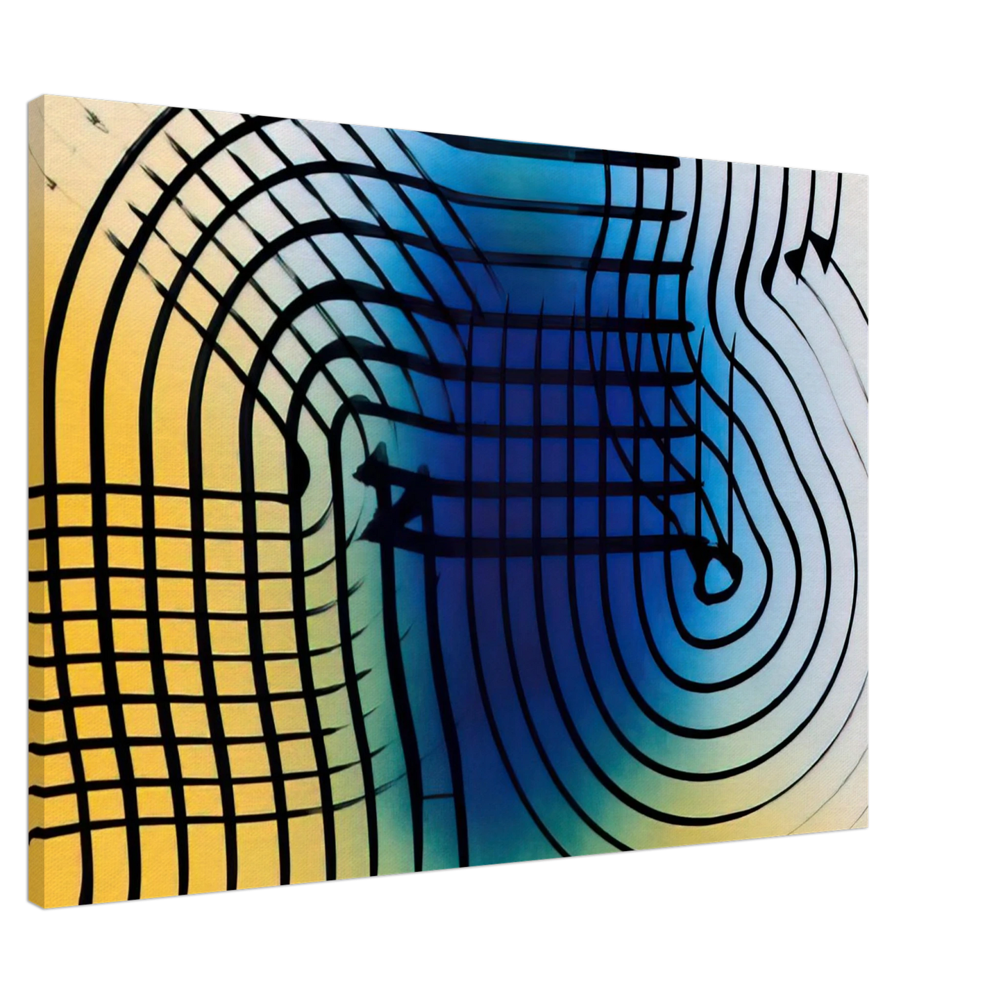 Hans Hartung - Untitled - 1973 Canvas - 20x30 cm / 8x12 inches-canvas