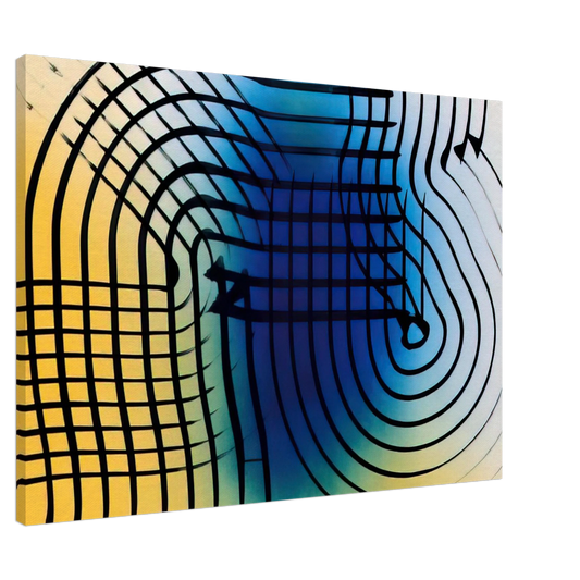 Hans Hartung - Untitled - 1973 Canvas - 20x30 cm / 8x12 inches-canvas