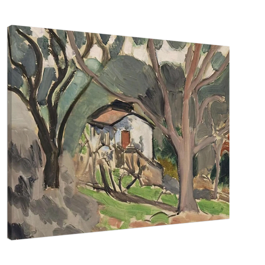 Henri Matisse - LA MAISONNETTE 1919 Canvas - 20x30 cm / 8x12 inches-canvas