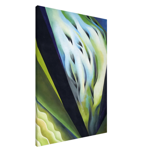Georgia O'Keeffe - Blue and Green Music Canvas - 20x30 cm / 8x12 inches-canvas