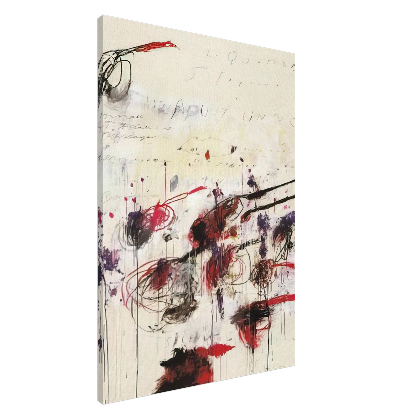 Cy Twombly - Quattro stagioni I. Autunno Canvas - 20x30 cm / 8x12 inches-canvas