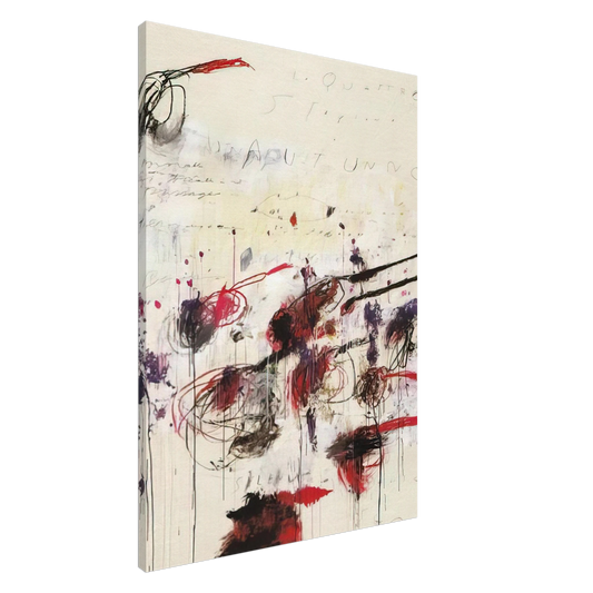 Cy Twombly - Quattro stagioni I. Autunno Canvas - 20x30 cm / 8x12 inches-canvas
