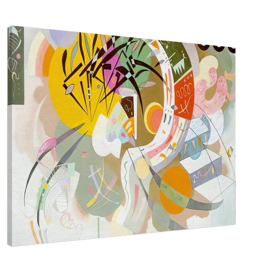 Wassily Kandinsky - DOMINANT CURVE 1936 Canvas - 20x30 cm / 8x12 inches-canvas