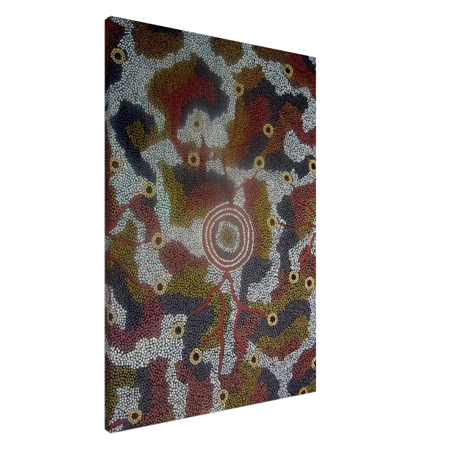 Clifford Possum Tjapaltjarri - Marla Dreaming - 1987 Canvas - 20x30 cm / 8x12 inches-canvas