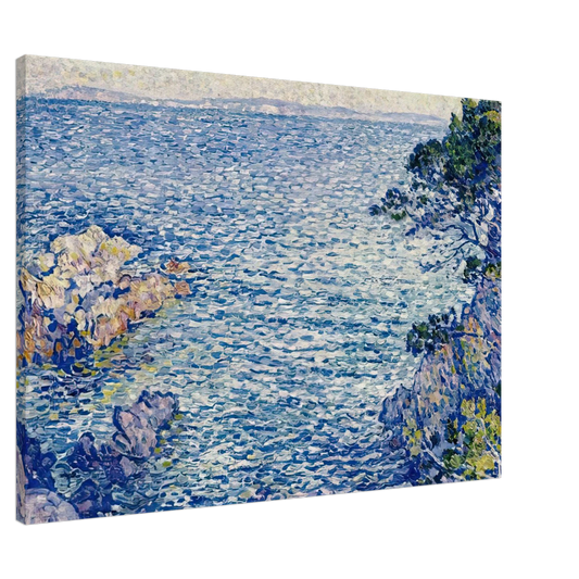 Theo van Rysselberghe - THE POINT OF ROSSIGNOL 1904 Canvas - 20x30 cm / 8x12 inches-canvas