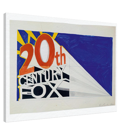 Edward Ruscha - TRADEMARK 3 1962 Canvas - 20x30 cm / 8x12 inches-canvas