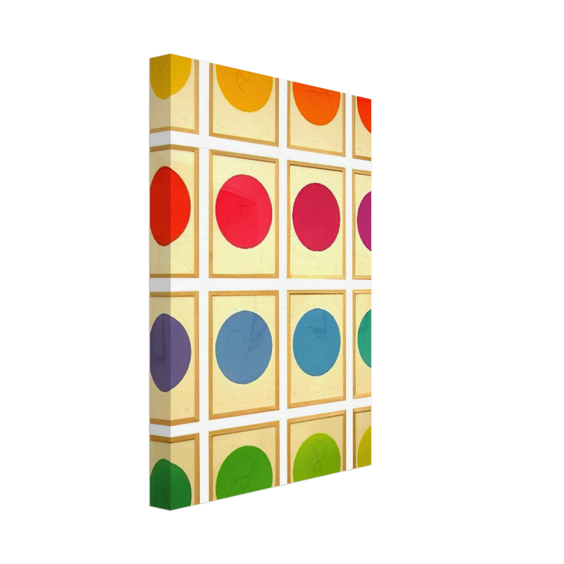 Max Bill - Constellations - 1974 Canvas - 70x100 cm / 28x40 inches-canvas