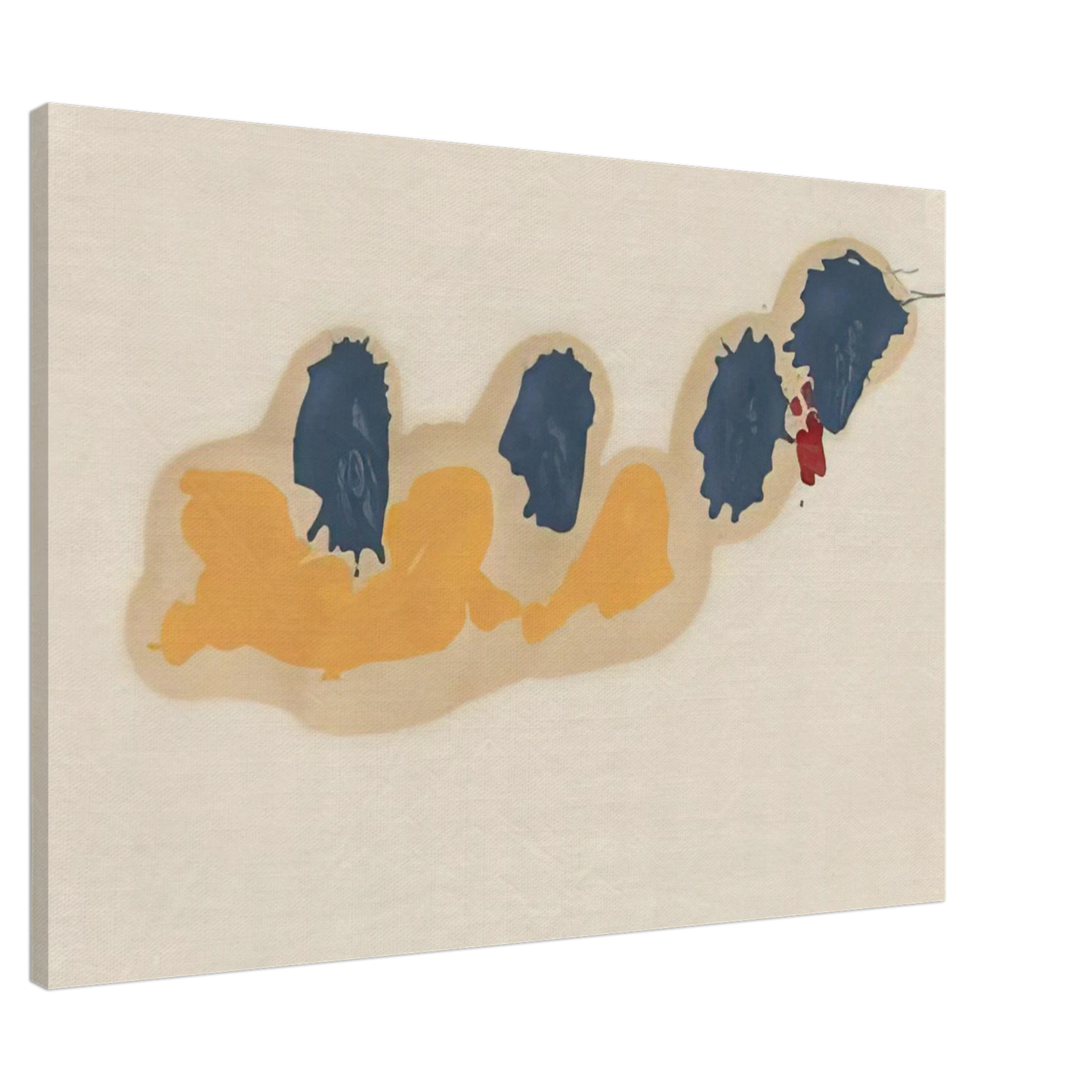 Helen Frankenthaler - April IV - 1960 Canvas - 20x30 cm / 8x12 inches-canvas