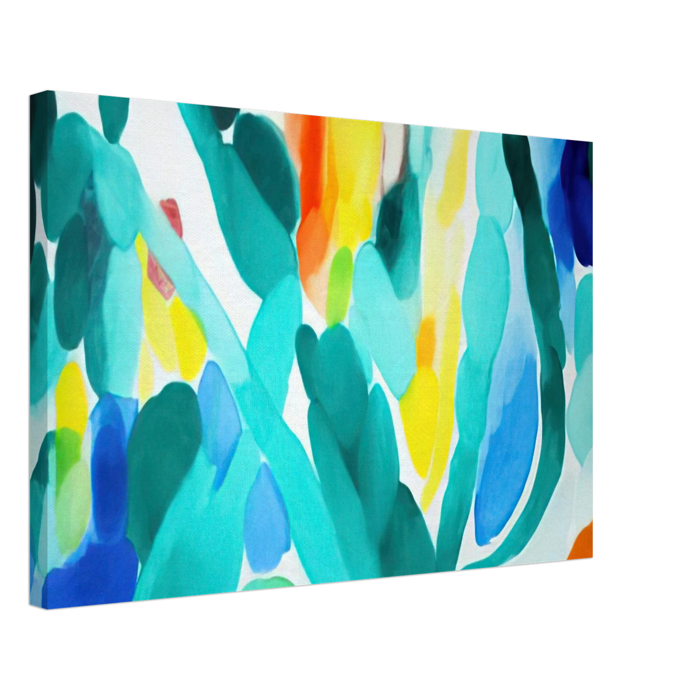 Alice Baber - Green Swing Canvas - 70x100 cm / 28x40 inches-canvas