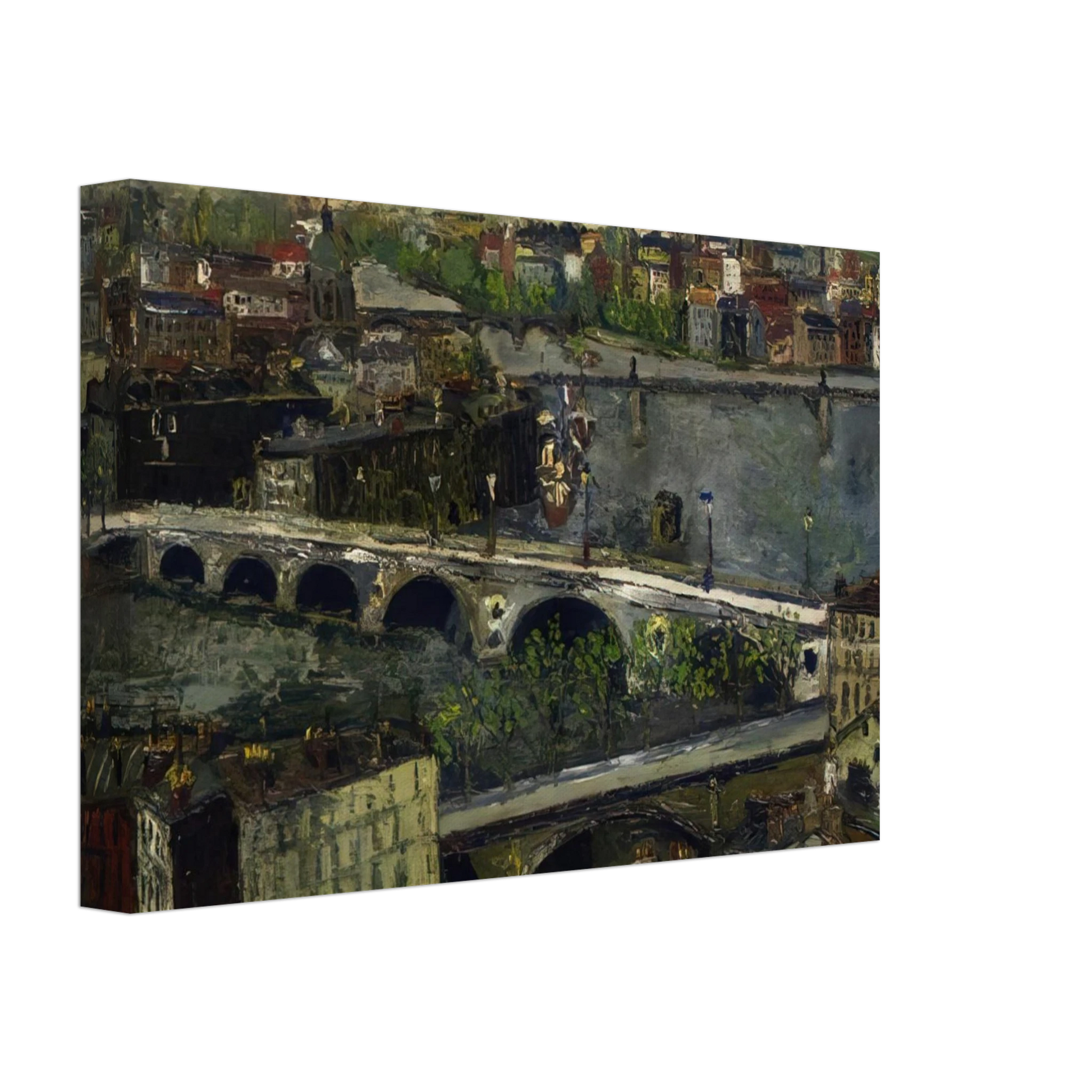 Maurice Utrillo - THE BRIDGES OF TOULOUSE Canvas - 40x60 cm / 16x24 inches-canvas