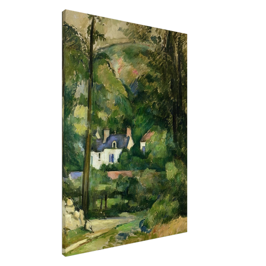 Paul Cezanne - Houses in the Greenery Canvas - 20x30 cm / 8x12 inches-canvas