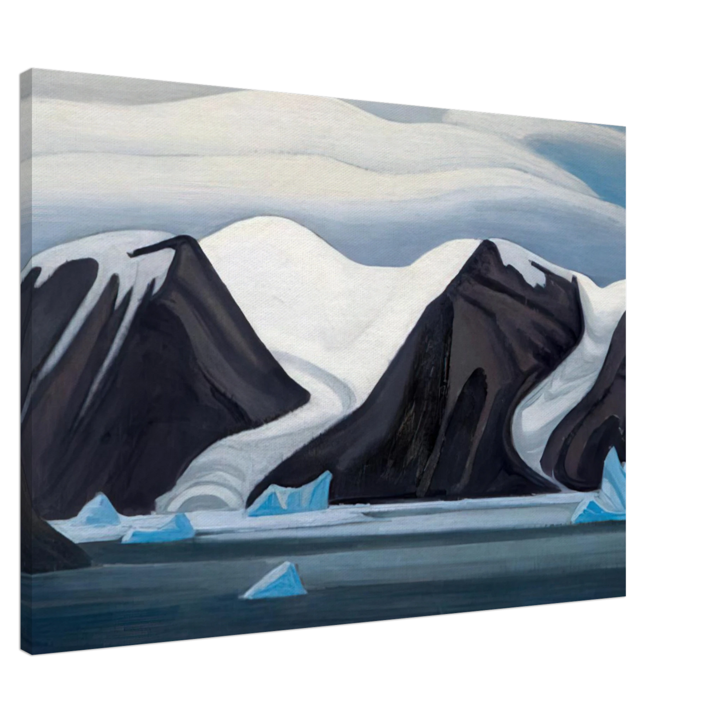 Lawren Harris - Nerke, Greenland - 1930 Canvas - 20x30 cm / 8x12 inches-canvas