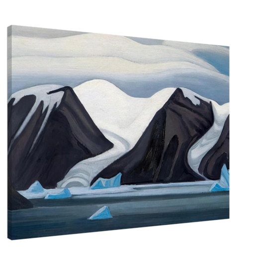 Lawren Harris - Nerke, Greenland - 1930 Canvas - 20x30 cm / 8x12 inches-canvas