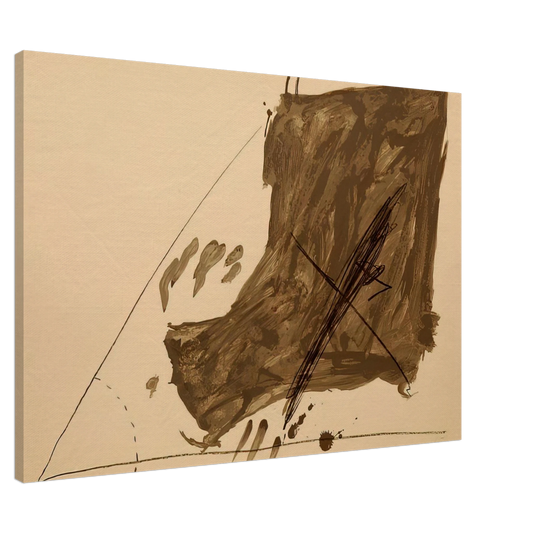 Antoni Tapies - ANGLE ET TACHES 1968 Canvas - 20x30 cm / 8x12 inches-canvas
