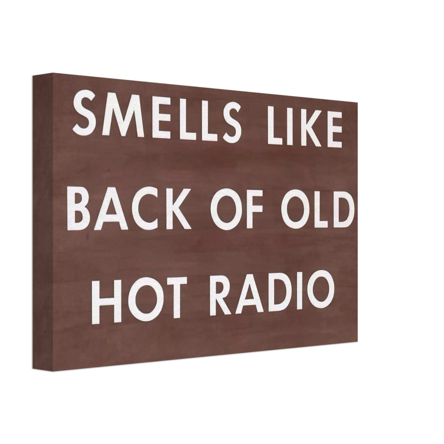 Edward Ruscha - SMELLS LIKE BACK OF OLD HOT RADIO 1976 Canvas - 40x60 cm / 16x24 inches-canvas