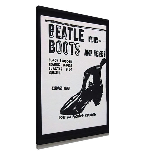 Andy Warhol - Beatle Boots Canvas - 20x30 cm / 8x12 inches-canvas
