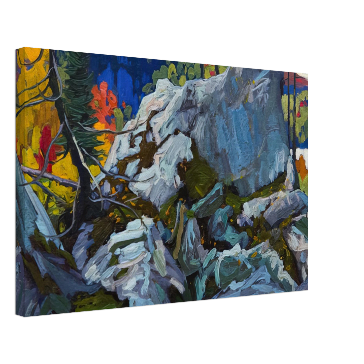 Lawren Harris - Autumn Batchewana - 1918 Canvas - 40x60 cm / 16x24 inches-canvas