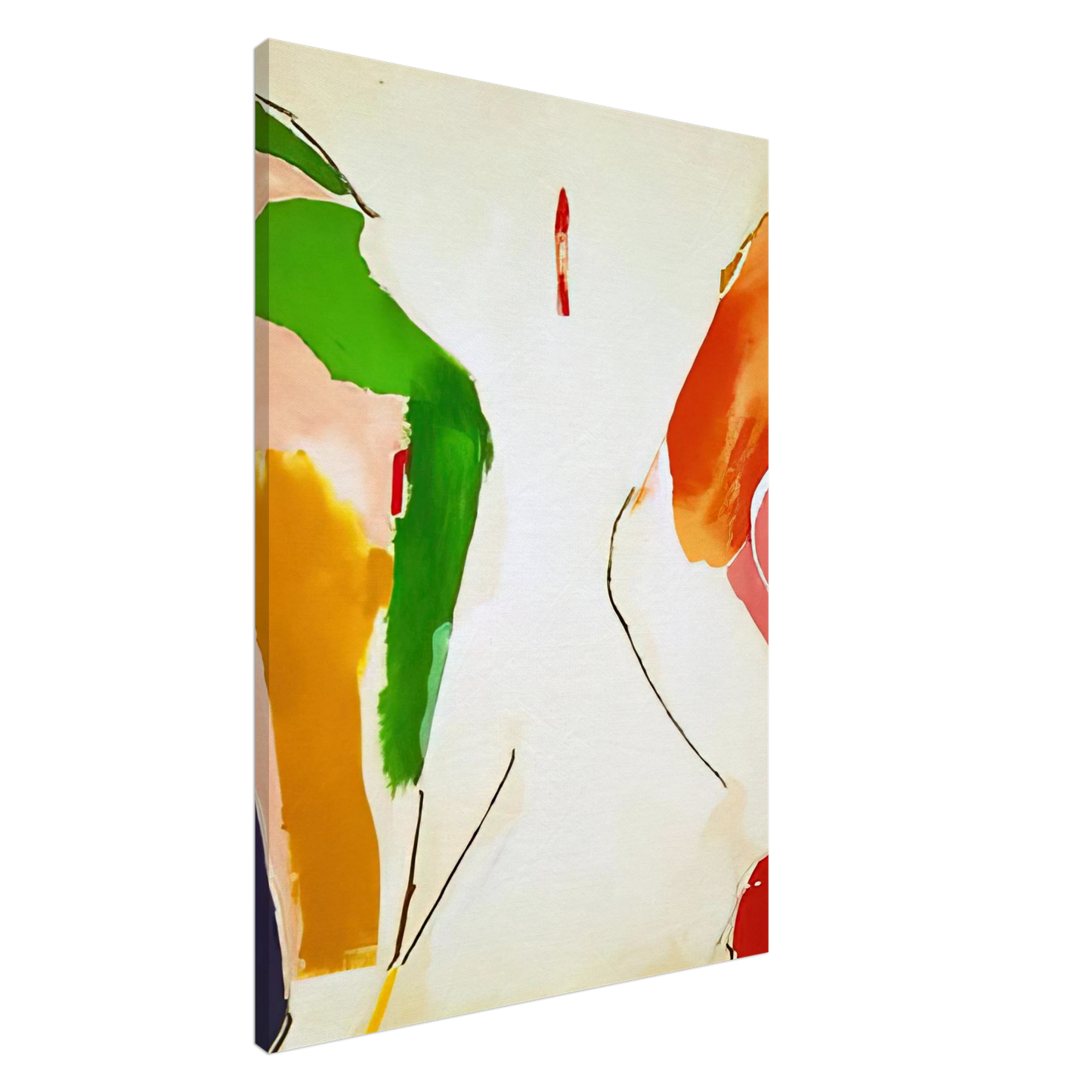 Helen Frankenthaler - Living Edge - 1973 Canvas - 20x30 cm / 8x12 inches-canvas